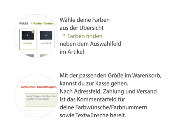 Terrassenmatte WunschWORT Schrift-5